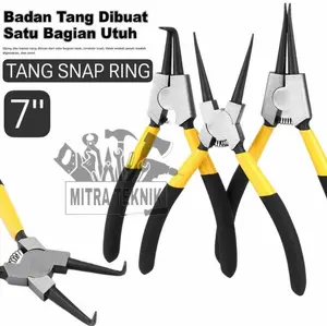 Tang Snap Ring 7 Inch Tang Snap Ring Pliers Tang Circlip Lurus Buka Lurus Tutup Bengkok Buka Bengkok Tutup 7”