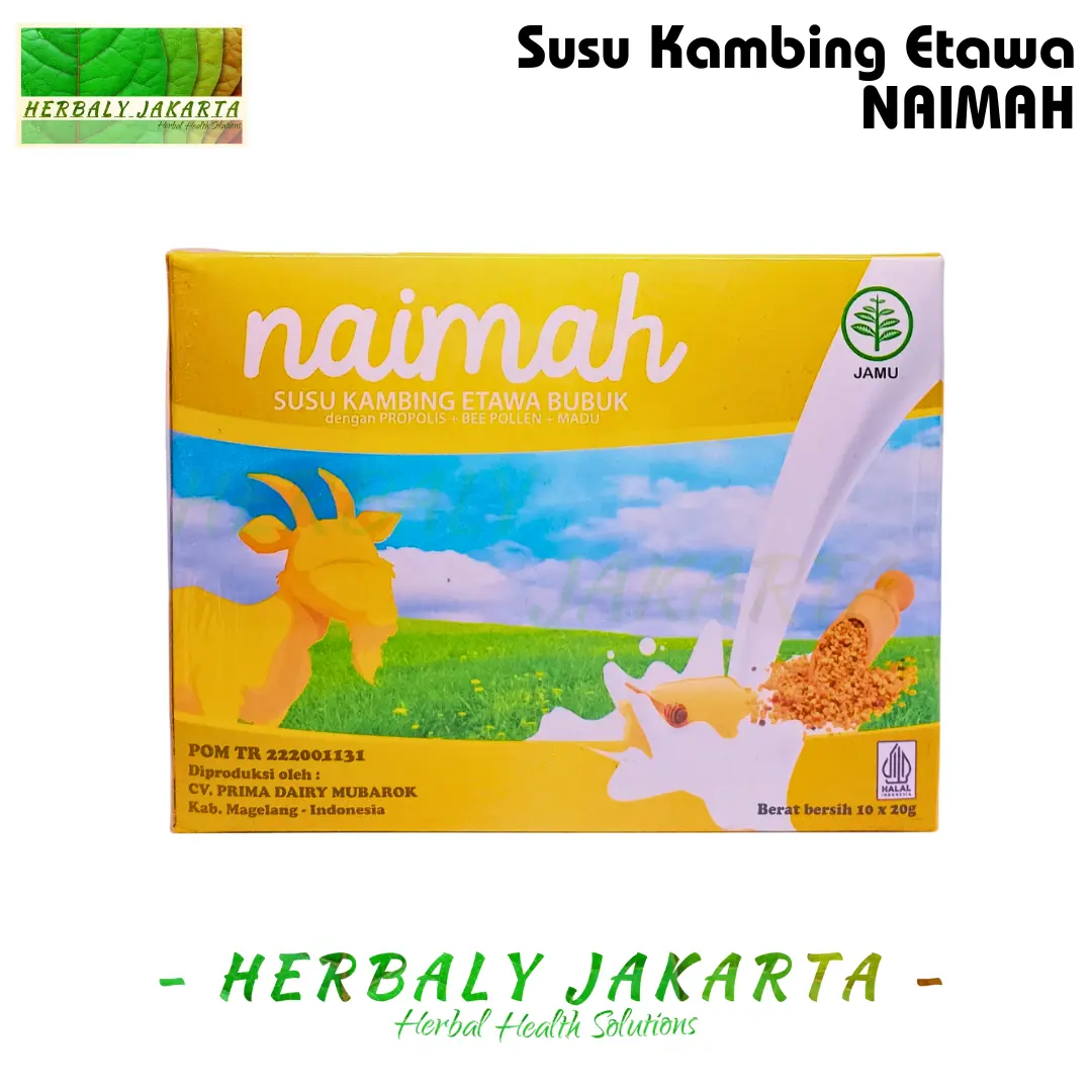 Naimah Susu Kambing Etawa Bubuk Plus Propolis Bee Pollen Naima Original