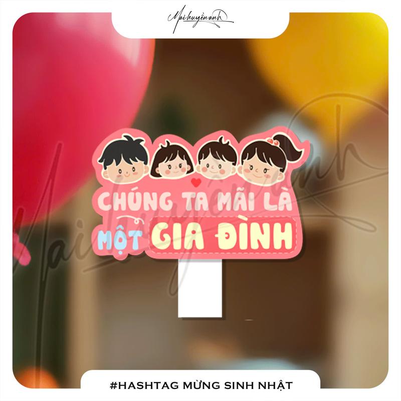[HASTAG SINH NHẬT ] Hashtag cầm tay chụp hình đám cưới, họp lớp, sự kiện thiết kế 2