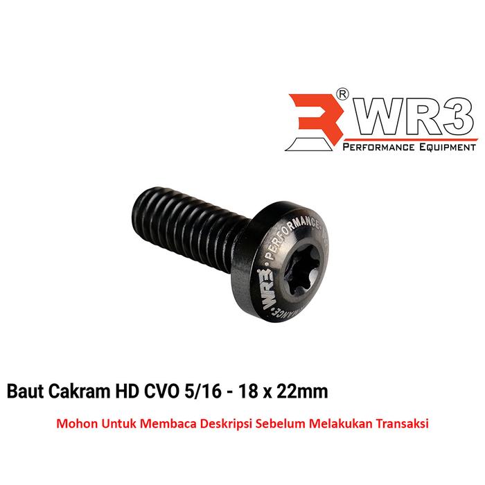 Gambar Baut Titanium WR3 Cakram Untuk Motor Harley Davidson 3/8 - 16 x 25mm / M8 x 1.25 x 27mm / 5/16 - 18 x 22mm - 3/8 - 16 x 25mm, Black dari WR3 Kota Administrasi Jakarta Barat 5 Tokopedia