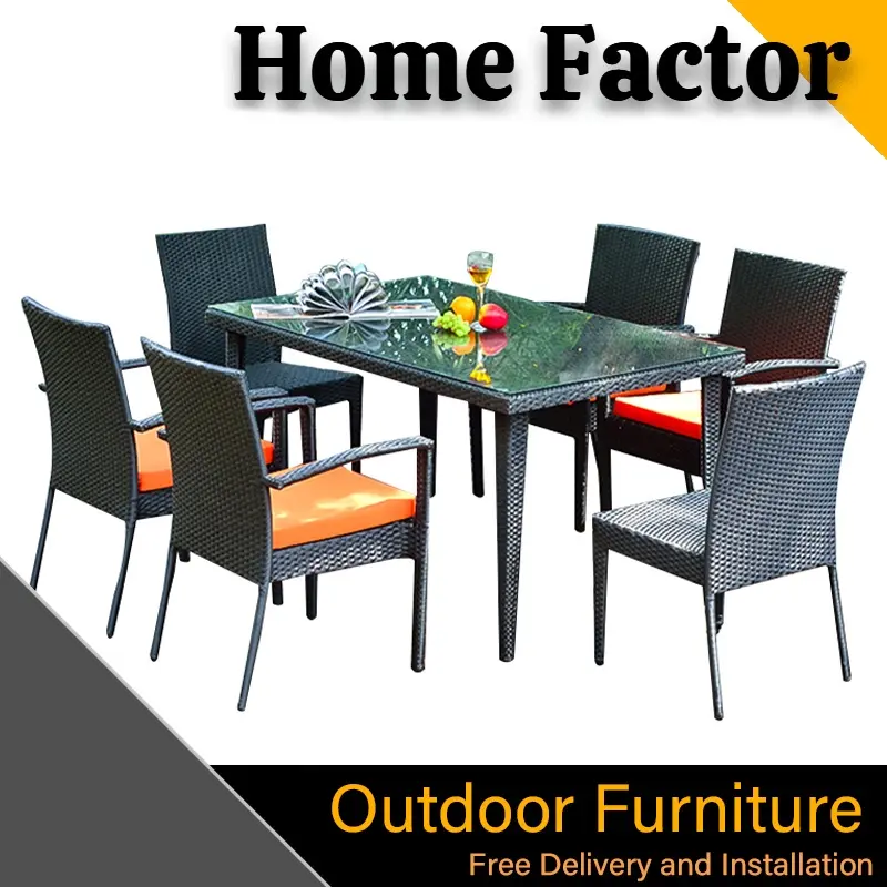 Outdoor Dining Table Set(Free Install&Delivery)S699/PE Rattan Furniture/Balcony coffee/Study Desk(Beige Cushion)
