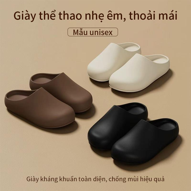 Dép bít mũi thời trang, chống trơn trượt và an toàn, có nhiều màu sắc để lựa chọn — hoàn hảo cho cả sử dụng trong nhà và ngoài trời.