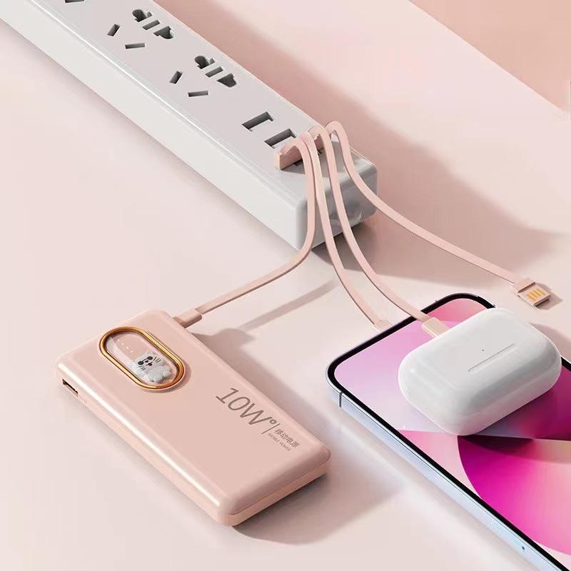 Product Introduction of Power Bank 30000 mAh Mini Kartun BeruangUkuran dengan 4 USB Pengisian Cepat SenteiLED Tampilan Cahava Power Bank Power BankEksternal Charger Ponsel Portabel untuk lOS /Android 31