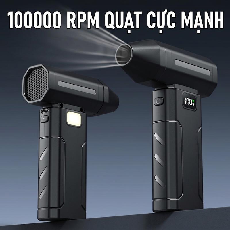 Quạt thổi tuyết mạnh mẽ ngoài trời 2026, tốc độ cao, quạt thổi bụi cầm tay di…