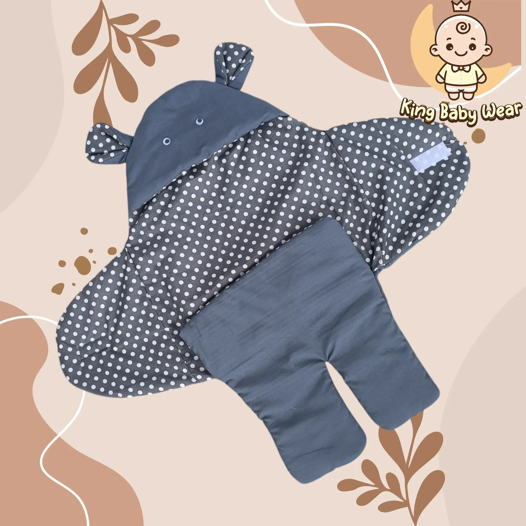 Selimut Bayi Bedong Halus Lembut Motif Polkadot