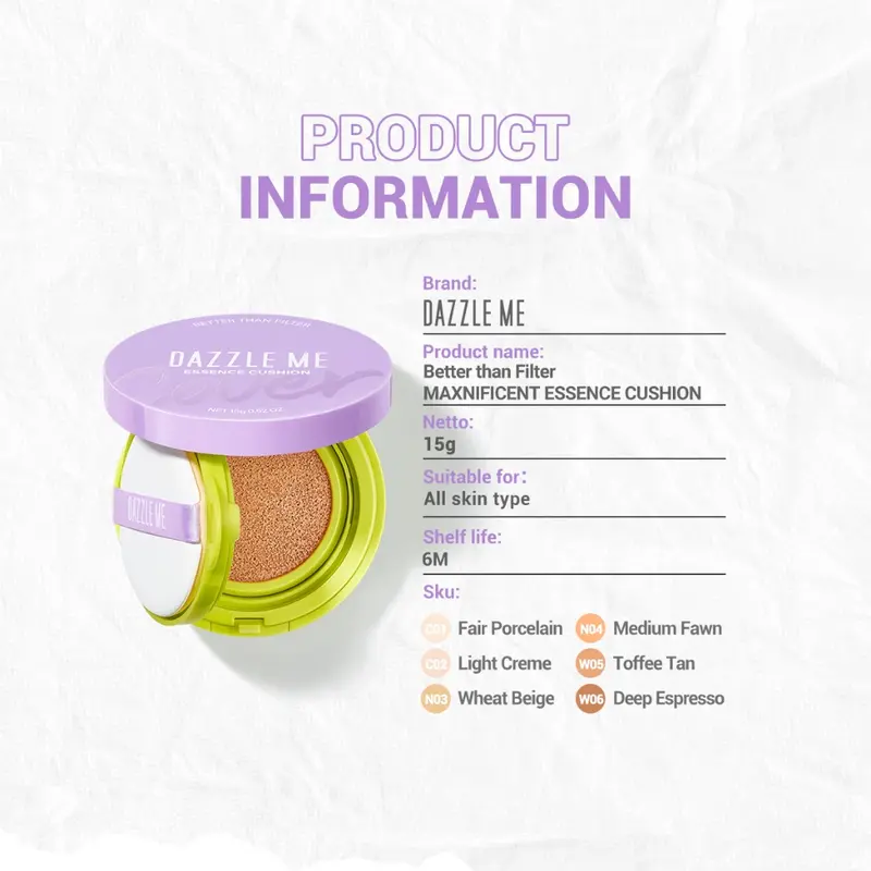 Dazzle Me Better Than Filter Maxnificent Essence Cushion 15g 5