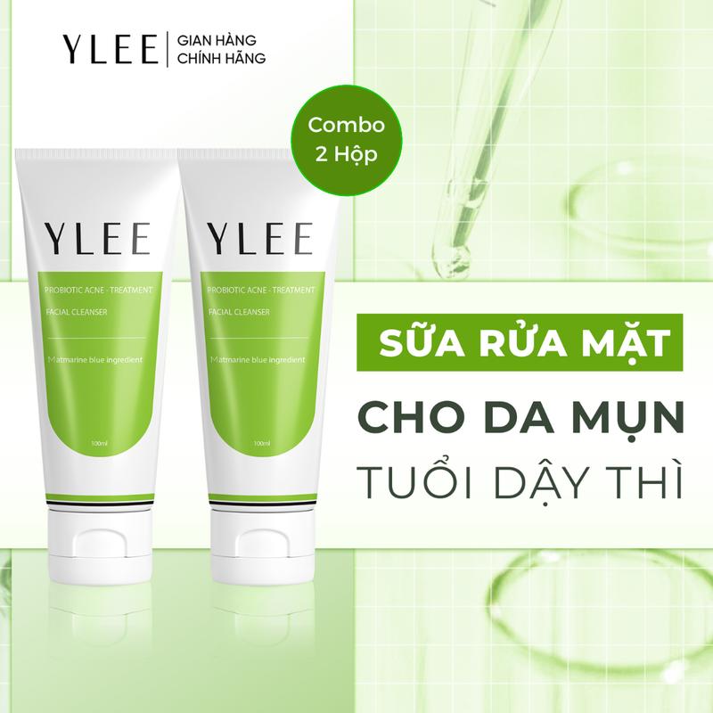Combo 02 Sữa Rửa Mặt YLEE Cho Da Dầu Mụn Da Mụn Tuổi Dậy Thì Hỗ Trợ Giảm Mụn Ngừa Thâm
