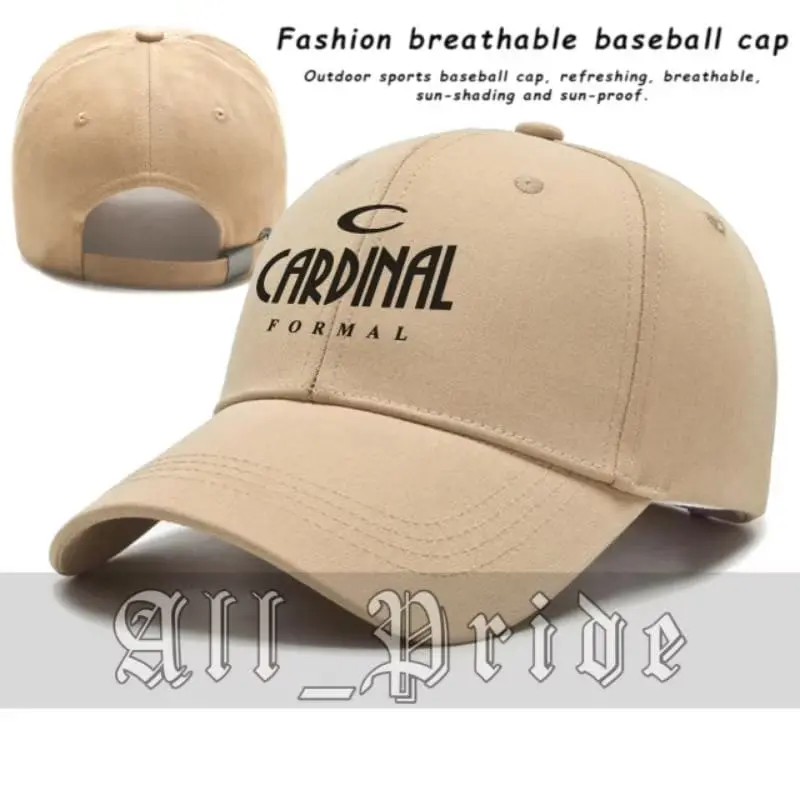 Cardinal TOPI BASEBALL CAPS POLO TOPI CASUAL PRIA WANITA PREMIUM LOGO CRDINAL FORMAL Adjustable Pad Bahan Standar Distro Kualitas Terbaik