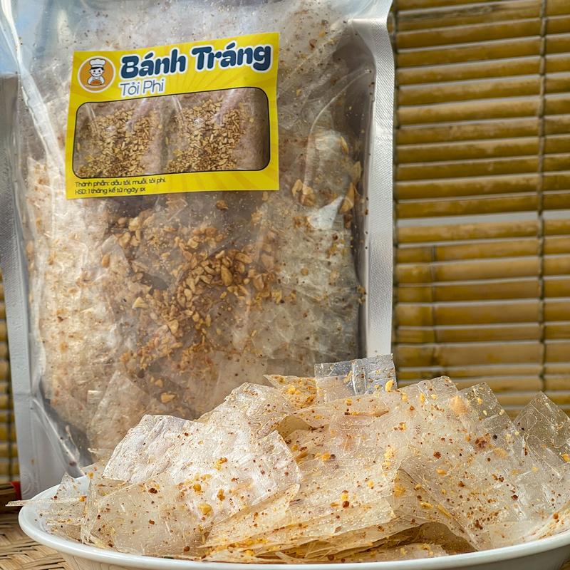 Bánh Tráng Trộn bịch 250G Nhà BaoQuang Food , ăn vặt Snack Food, 4 Vị Tuỳ Chọn [Tỏi Phi/ Hành Phi/ Ớt Rim/ Tỏi Bò]