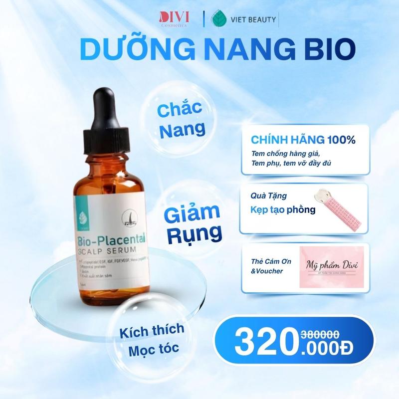 Serum dưỡng nang tóc Bio-Placental giúp phục hồi nuôi dưỡng nang tóc và da đầu, kích thích mọc tóc con - Mỹ phẩm Divi