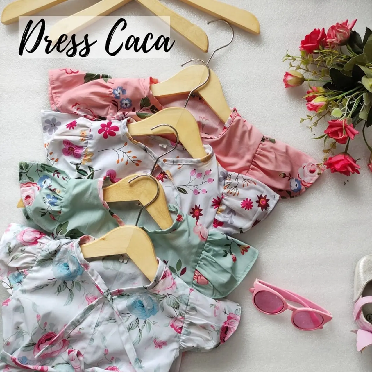 Dress Anak Perempuan Bahan Katun Jepang bayi - 5 tahun
