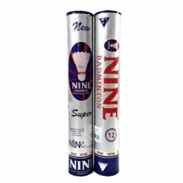 Shuttlecock Nine Silver Kok Bulutangkis Isi 12 Pcs