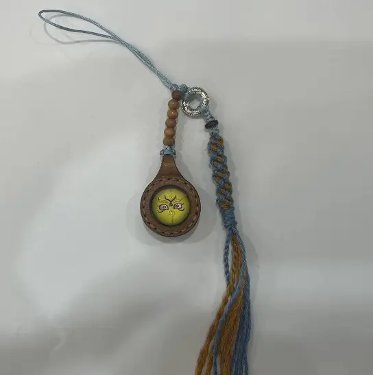 Cloud Jewelry Wealth Buddha Eye Handmade Knitting Phone Charm
