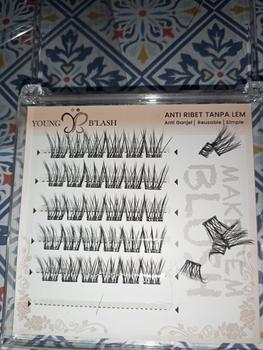 Product Review of LANGSUNG TEMPEL | YB07 Birdy youngblash Eyelash Extension TANPA LEM  Bulu Mata Palsu PINSET Bulumata Box | Eye Makeup from i**a 1