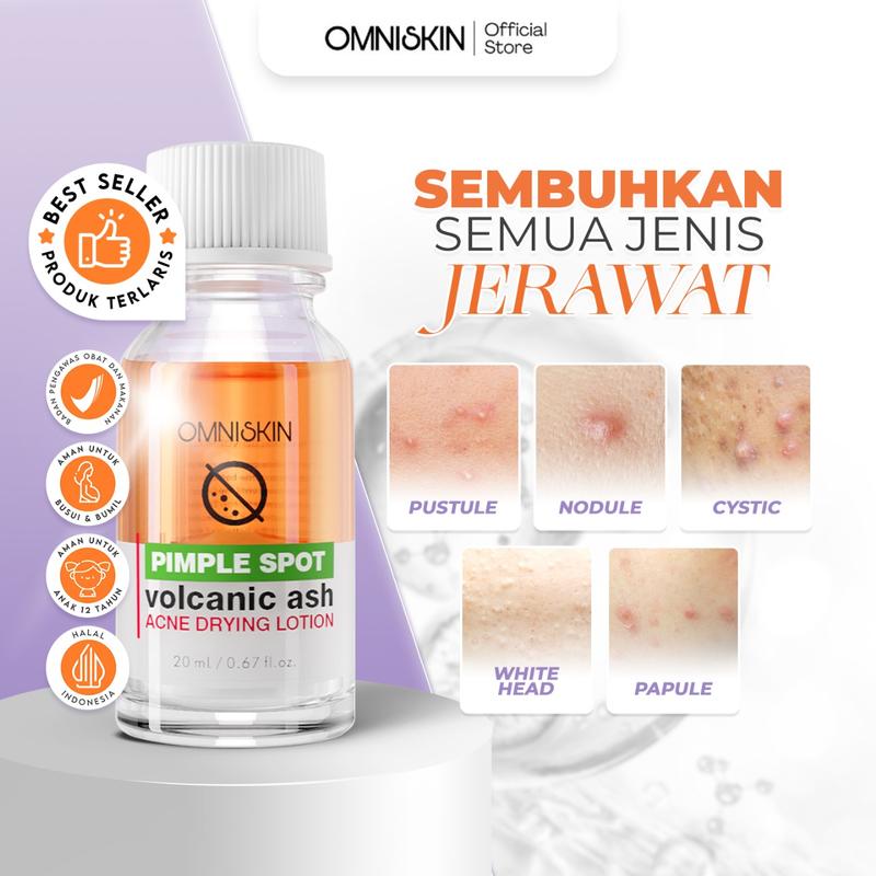 Volcanic Ash Pimple Drying Lotion 20ml - PIMPLE SPOT VOLCANIC ASH- OBAT TOTOL JERAWAT 0