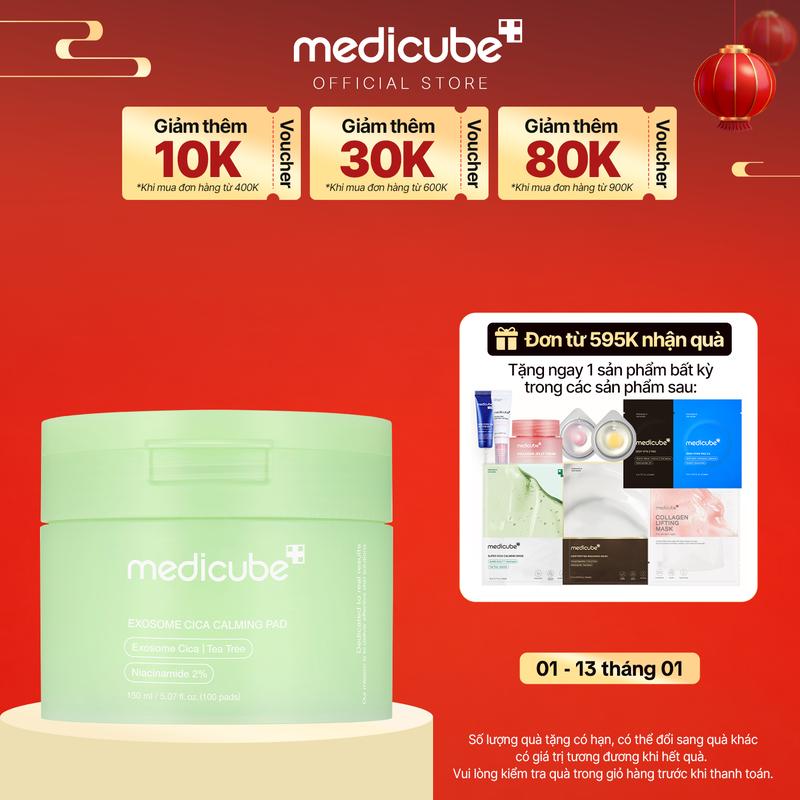 Toner Pad Exosome Cica Calming Toner Pads 100 miếng 150ml