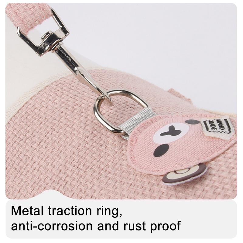 Product Introduction of Cute Pet Harness Leash Set for Small Mid Dogs Cat Walking Lead Chihuahua Bunny Vest Harness Poodle Collar Leash Dog Accessories 11