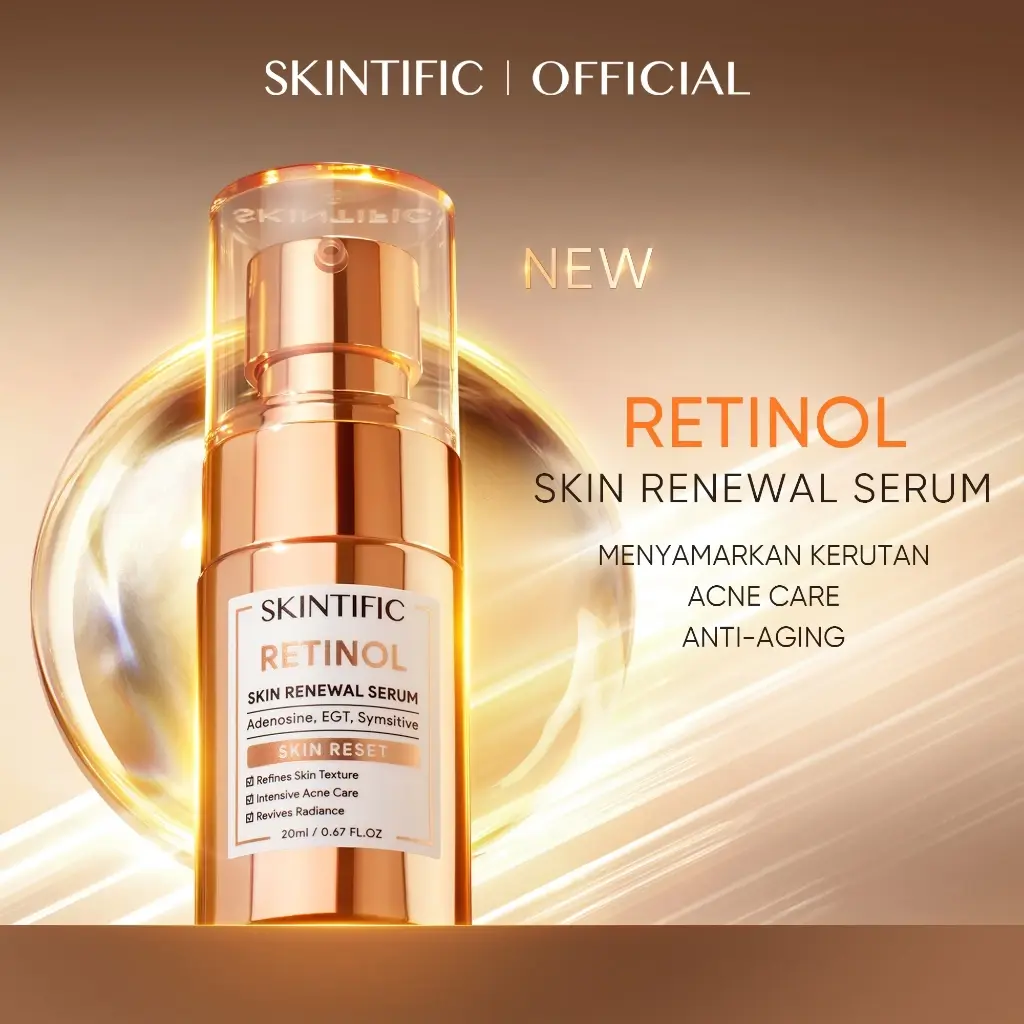 SKINTIFIC Retinol Renewal Serum skincare Day Night Face Cream anti aging soothing skin