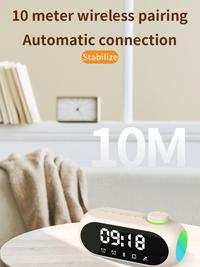 Gambar Speaker Bluetooth S18 LED Mirror Display SK01 Bluetooth 5.0 Portable Audio Wireless Super Bass Stereo Radio FM Original Jam Alarm Clock - SK01 Putih dari Leyooyoo.id Kab. Tangerang 4 Tokopedia