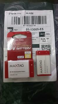 Product Review of MaxTag / Smart Tag 9V 1000 mAh Li-ion Micro USB Rechargeable Battery <>bank Accessories Automotive Car from M**i ** B** I**l 0