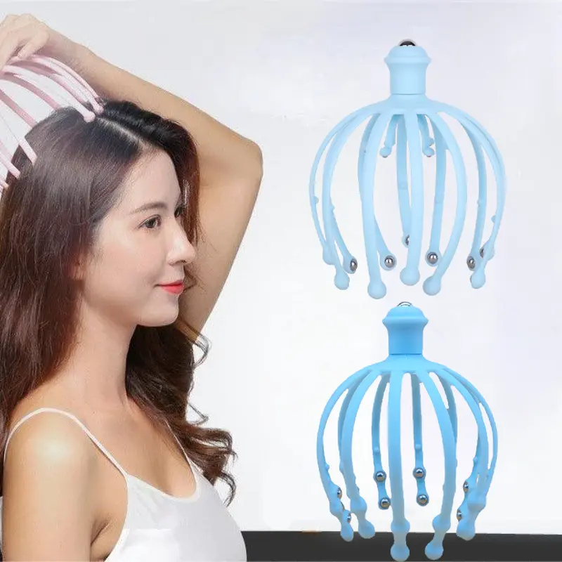 18/25 Cakar Alat Refleksi Kepala Gurita Heads Scalp Massager Alat Pemijit Kepala Alat Pijat Kepala Refleksi