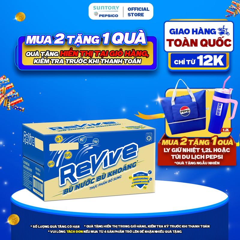  Thùng 24 Chai Nước Điện Giải Thể Thao Revive  500ml chai  