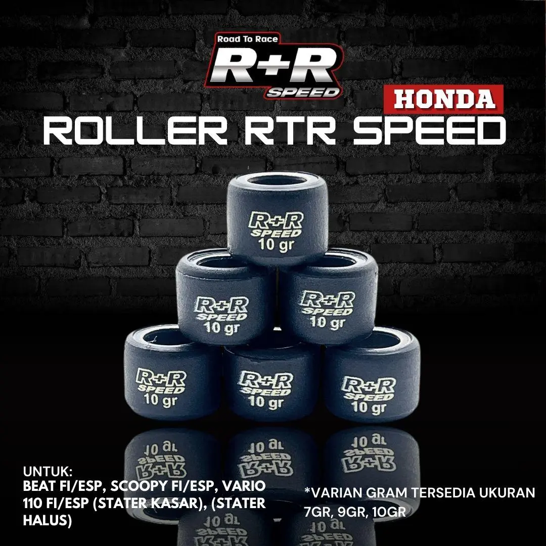 ROLLER RACING RTRSPEED BEAT FI, BEAT ESP, BEAT POP, VARIO 110 KARBU, VARIO 110 FI, VARIO 110 ESP, SCOOPY FI, SCOOPY ESP