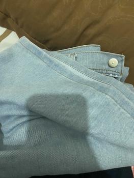 Product Review of BOSENOM- Celana kulot jeans wanita HighWaist wide leg kantong depan jins Panjang Cewek from c**s 2