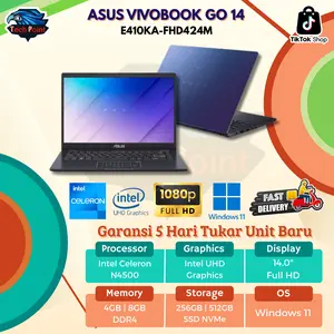 ASUS VIVOBOOK GO 14 E410KA N4500 8GB 256GB W11+OHS 14.0FHD