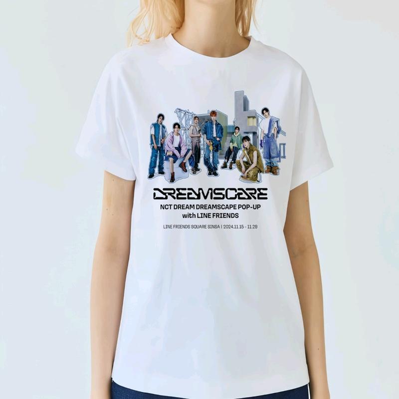 ZHRA T-Shirt Kaos Nct Dream Dreamscape Cotton Combed 30s Hitam Oversize Pria Wanita - Katun Baju Atasan Dewasa Pendek 1