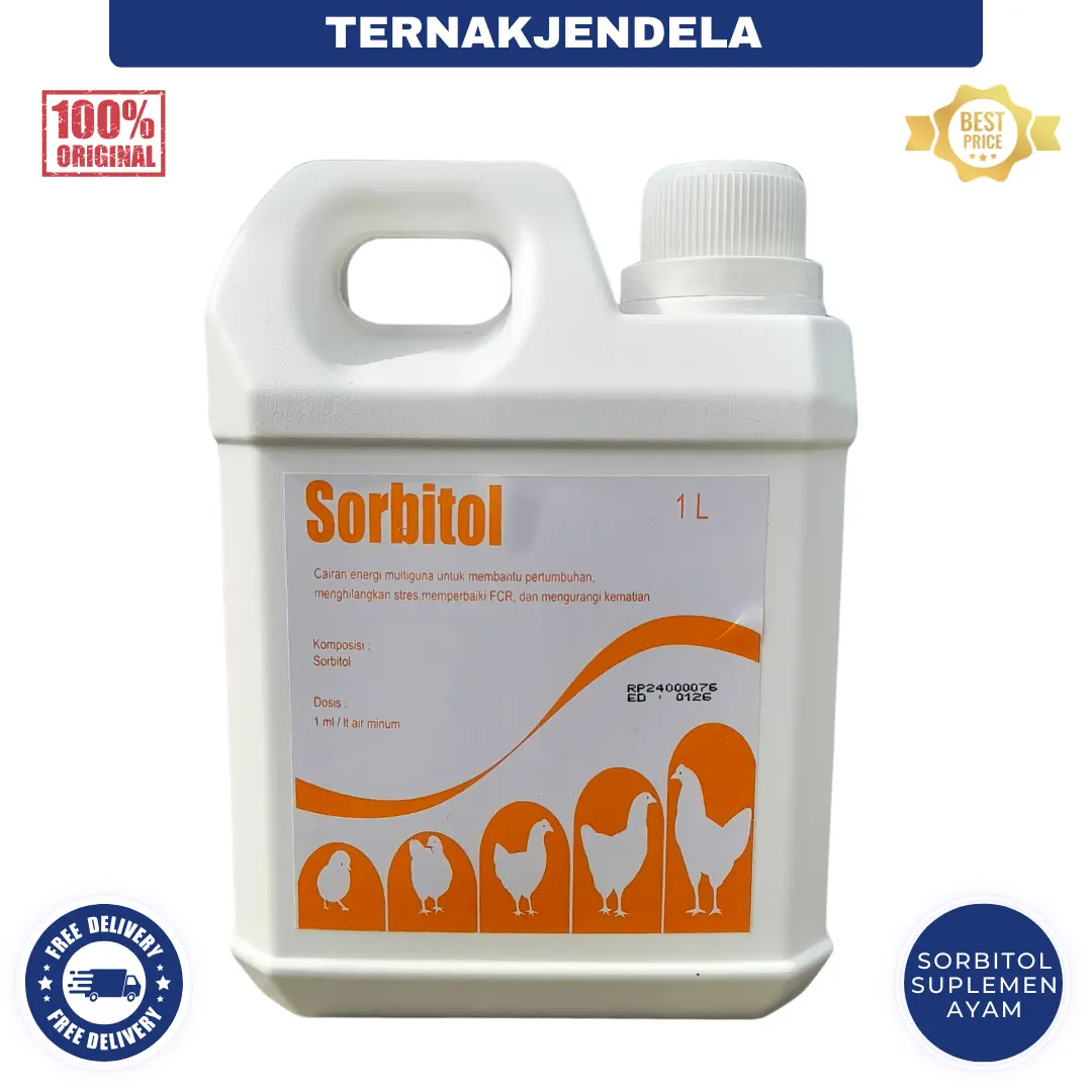 SORBITOL 1 LITER - Suplemen Penambah Energi Ayam Uggas