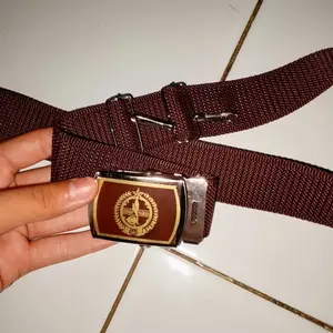 GDG - IKAT PINGGANG SEKOLAH ANAK PRAMUKA MODEL RODA GESER & JEPIT (BESAR & KECIL)