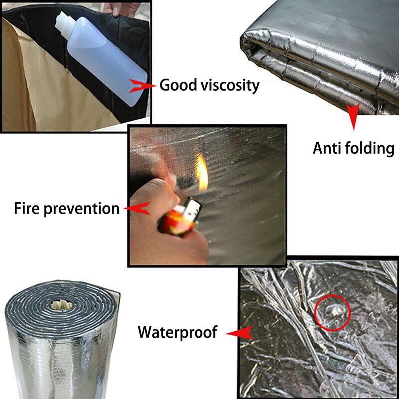 Product Introduction of Car Auto Sound Proofing Deadening Vehicle Insulation Closed Cell Foam 100 * 40cm 35