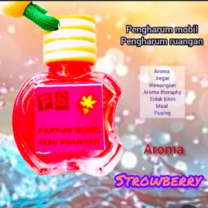 Parfum Mobil Atau Ruangan Pengharum Mobil Ruangan Aroma Strowberry Segar Wewangian Aroma Therapy Tidak Bikin Mual Pusing