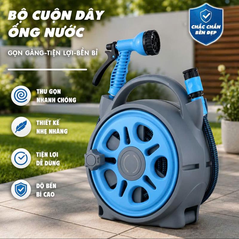Bộ cuộc dây ống nước 25M, vòi sịt 7 chức năng tưới cây, thiết kế nhẹ nhàng,…