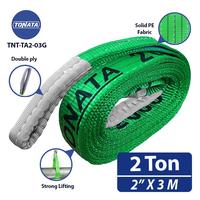 Gambar Webbing Sling Belt 2 Ton x 3 M Green Tonata / Tali Angkat Double Ply dari Tonata Indonesia Kab. Tangerang 1 Tokopedia