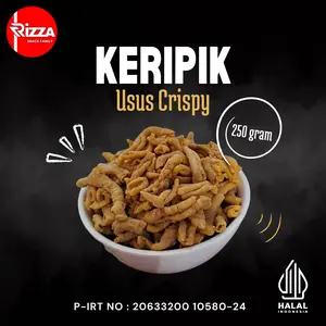 kripik usus ayam 250gr kripik usus ayam tepung Usus crispy Snack Makanan Keripik usus Cemilan Usus Krispy