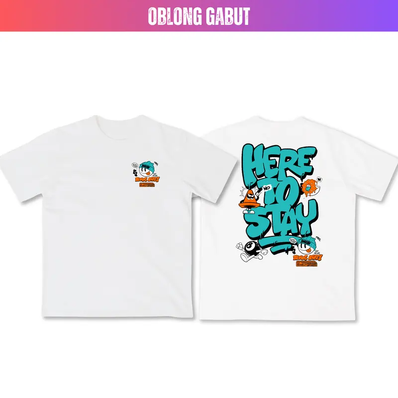 Baju Kaos Distro Remaja Dewasa Pria dan Wanita Cotton Combed 24s DTF HTS - Katun Oblong Polos 0