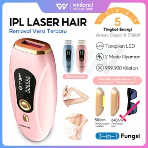 Winland IPL laser Hair Removal Permanent Perontok IPL laser Penghilang Bulu Sakit 999999 Flash