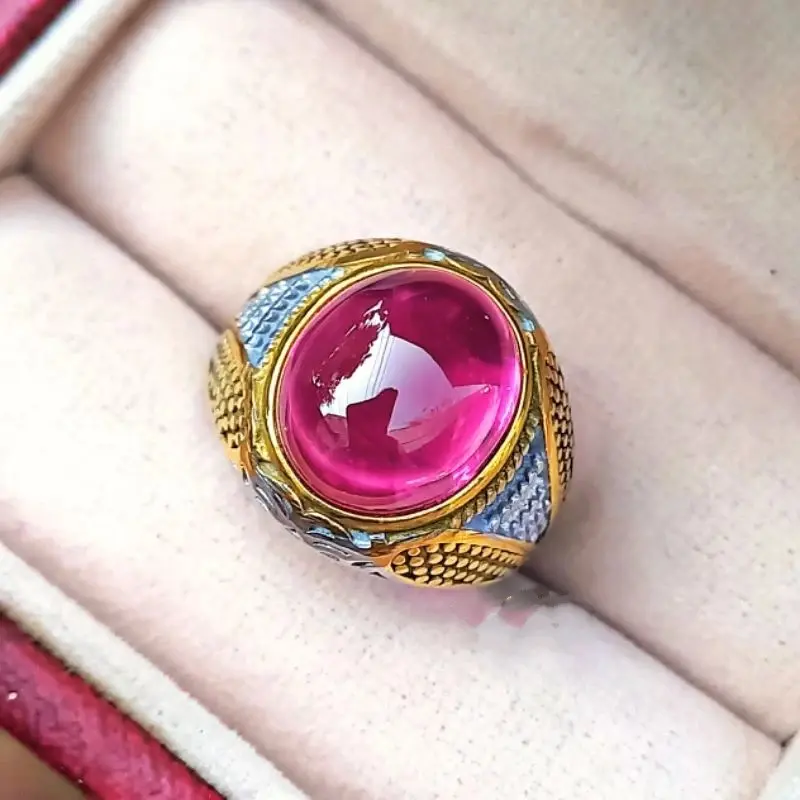 Cincin Batu merah delima super mewah