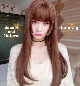 Wig Women Long Hair Natural dan Realistic Wig Straight DOONA korean hair suzy wig korean rambut palsu doona Korea Hair
