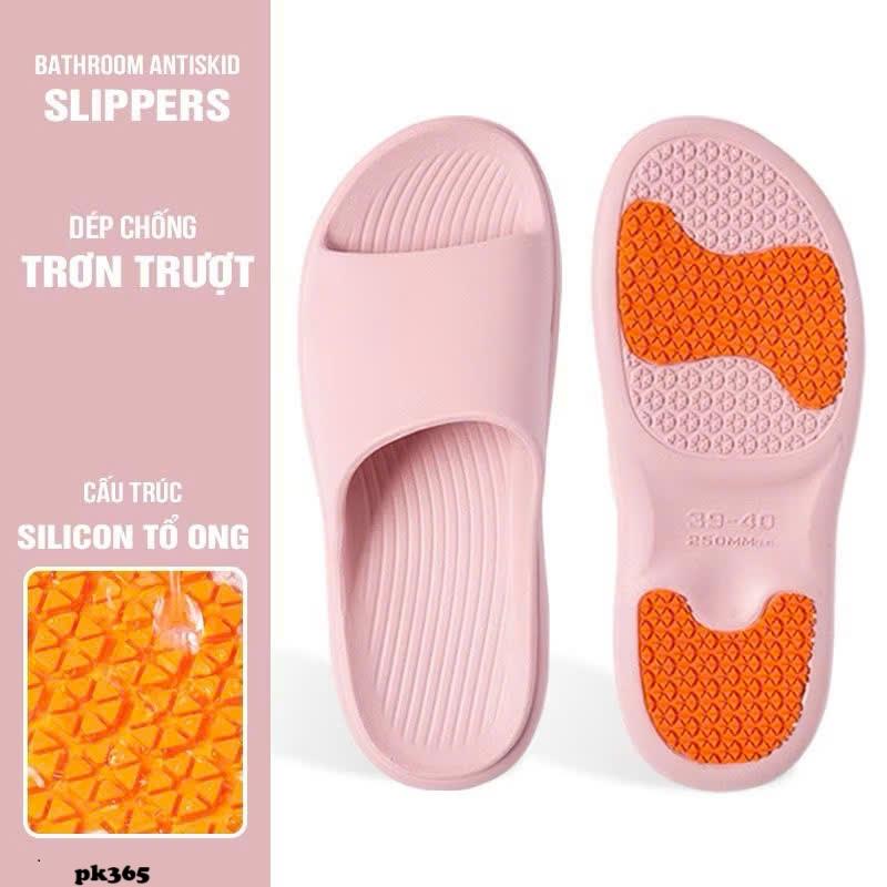 Dép chống trơn trượt cao cấp đi trong nhà cho người già bà bầu trong nhà tắm dùng cho nam nữ Dép đi trong nhà văn phòng