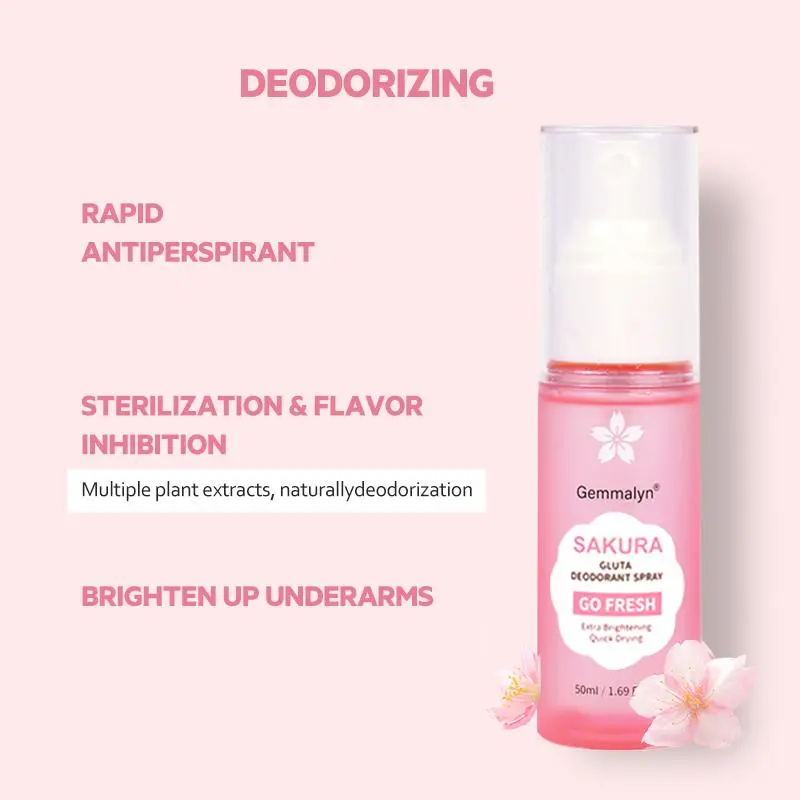 Xịt khử mùi, Gemmalyn, 50ml, Chống mồ hôi, cho nách, Xịt khử mùi 2