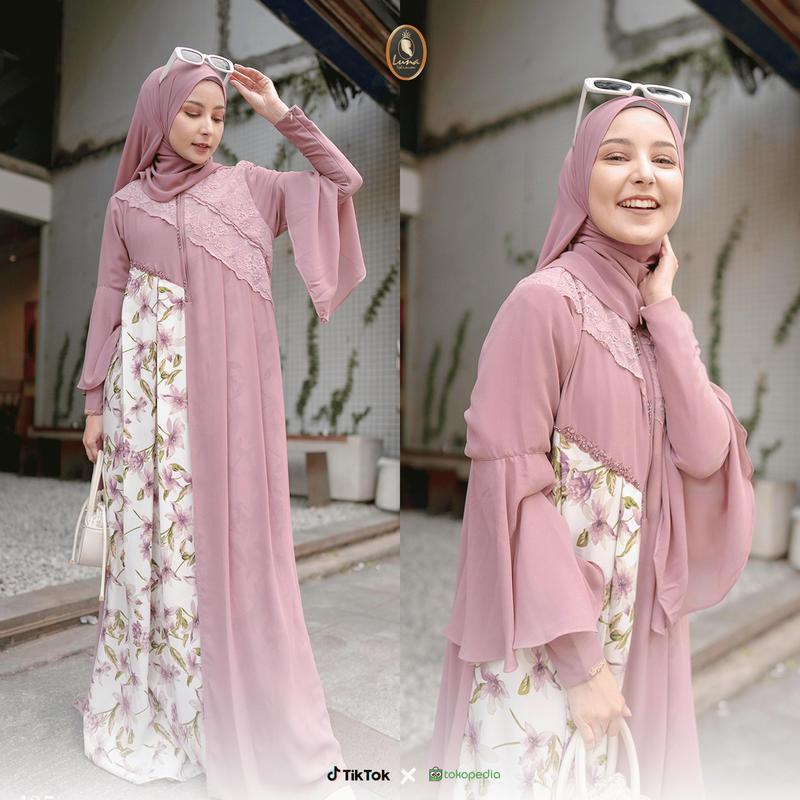 Gamis G.425 Arishya 1 Luna Hijab Indonesia 4
