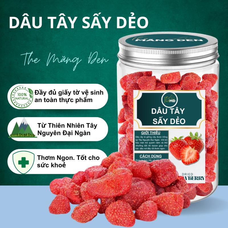 Dâu Tây Sấy Dẻo Ít Đường The Măng Đen Đặc Sản Tây Nguyên Ăn Vặt Tốt Cho Sức Khỏe