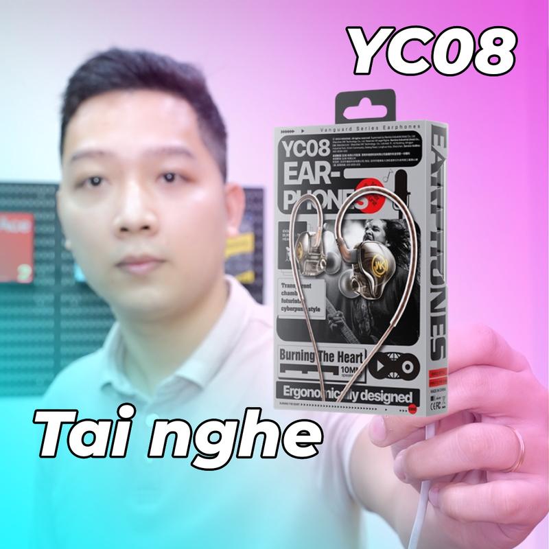 Tai Nghe Game Thủ We.Ko.Me YC08 âm thanh sống động, thiết kế bền đẹp , nhét tai nghe nhạc