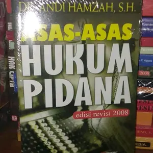 Andi Hamzah Buku Asas-asas Hukum Pidana Edisi Revisi 2008 Soft Cover Kondisi Baru Cocok untuk Pembaca Hukum Pidana