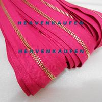 Gambar Resleting Zipper Longchain Meteran Pink Fanta - Gold Type Gigi Besi No 5 Harga Per Meter - pink fanta dari Heaven Kaufen Kota Malang 4 Tokopedia