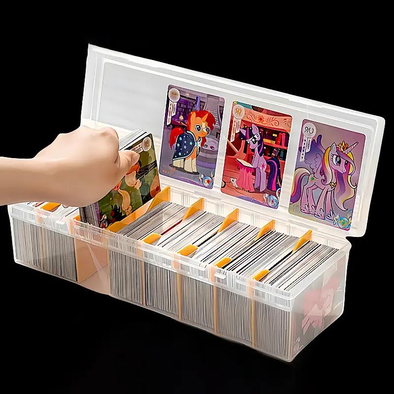 1pc nhựa trong suốt hộp tổ chức ngăn cách giữ 550 + bộ lưu trữ thẻ trò chơi…