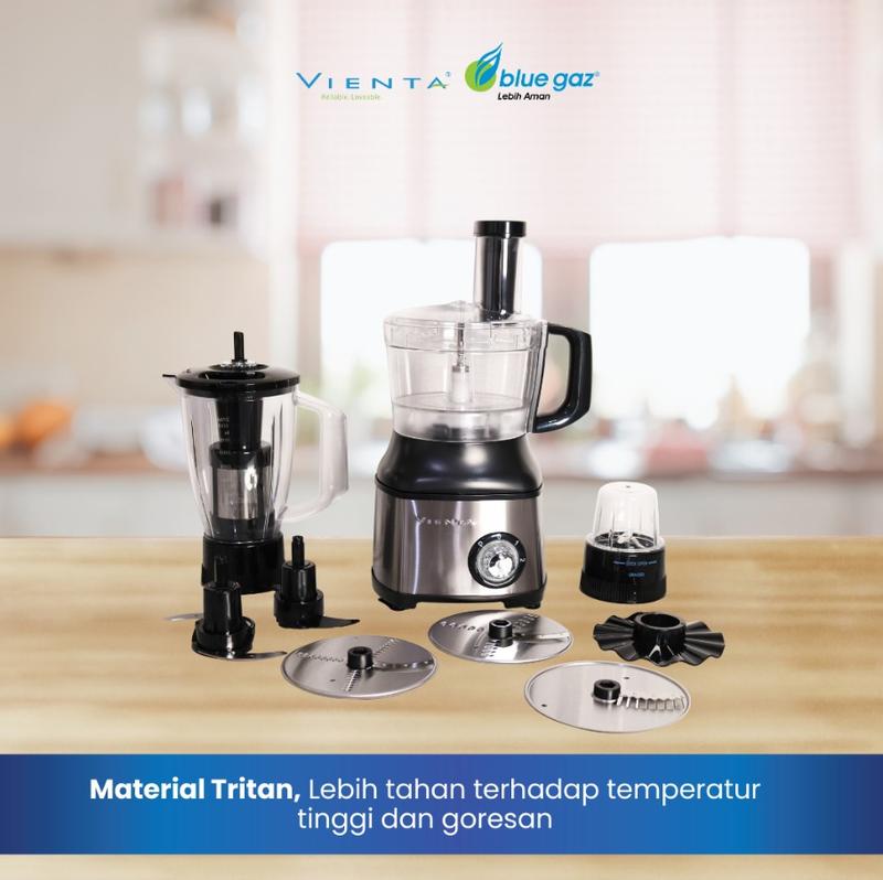NEOZEN Tuctac Blender - Multifunction Blender Tuc Tac - White - Blender Multi Fungsi - Food Processor Flexie Tritan VIENTA 9
